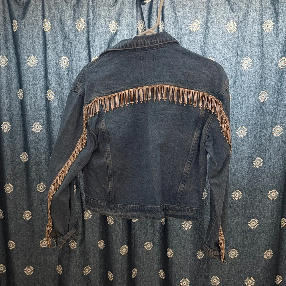 Superdown Raya Rhinestone Fringe Jacket - Picture 3 of 6